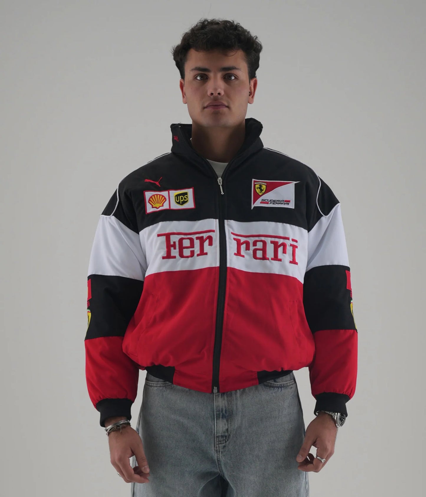 Ferrari F1 Vintage Racing Ceketi - Klasik