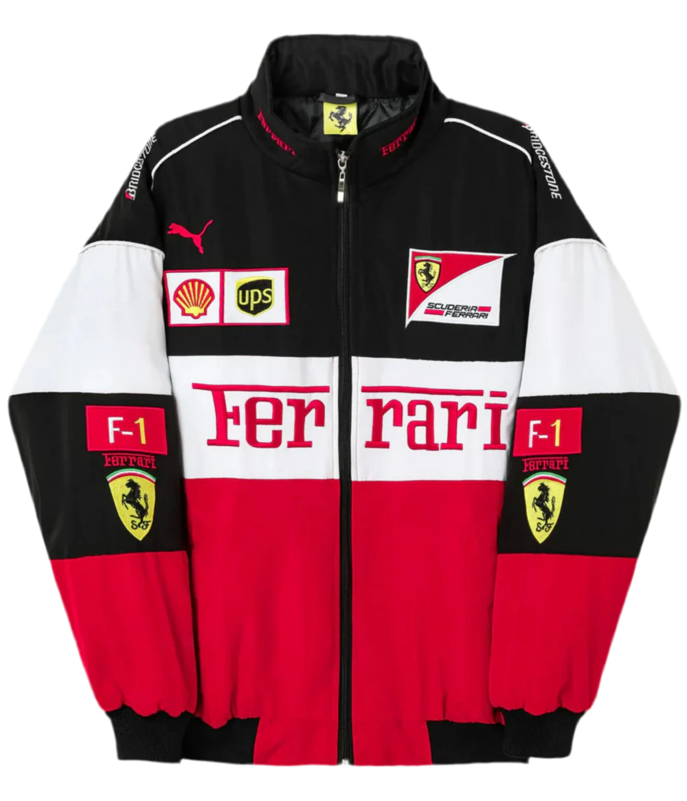 Ferrari F1 Vintage Racing Ceketi - Klasik