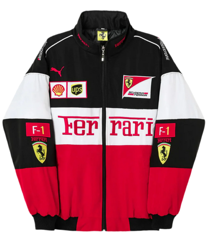 Ferrari F1 Vintage Racing Ceketi - Klasik