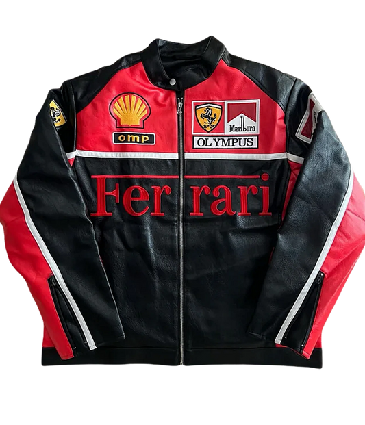 Ferrari F1 Leather Ceket