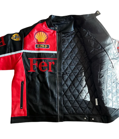 Ferrari F1 Leather Ceket