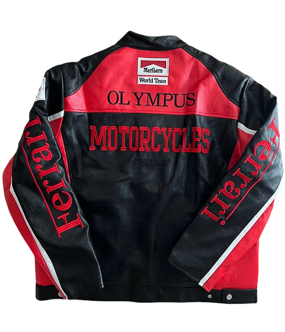 Ferrari F1 Leather Ceket
