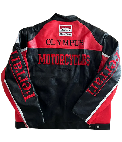 Ferrari F1 Leather Ceket