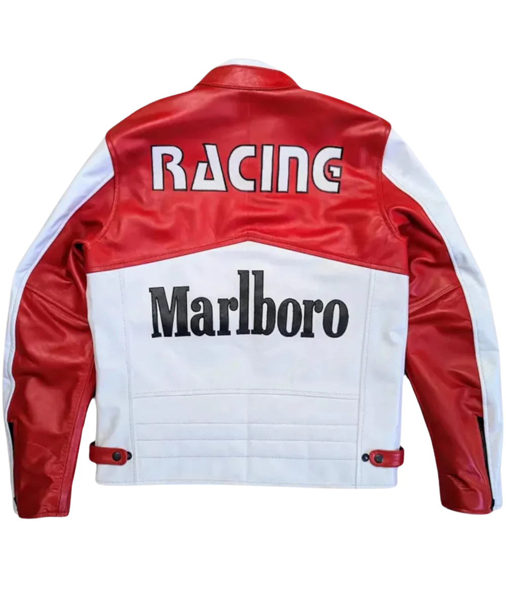 Marlboro Racing Deri Ceket - Klasik