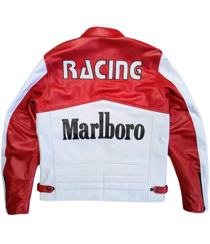 Marlboro Racing Deri Ceket - Klasik