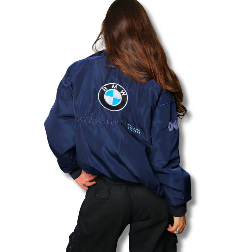 BMW F1 Vintage Racing Ceket - Klasik