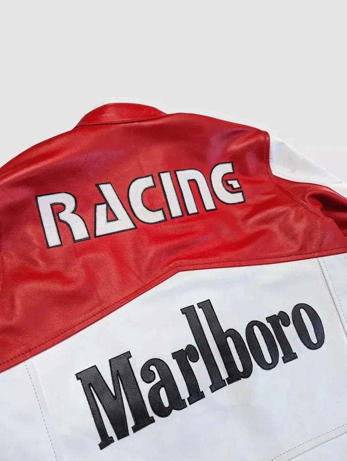 Marlboro Racing Deri Ceket - Klasik